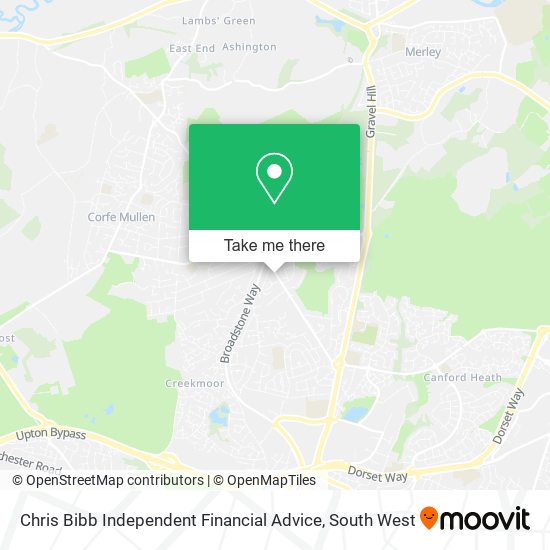 Chris Bibb Independent Financial Advice map