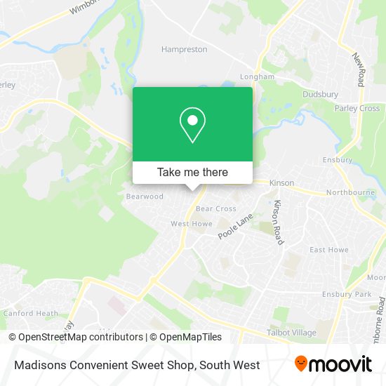 Madisons Convenient Sweet Shop map