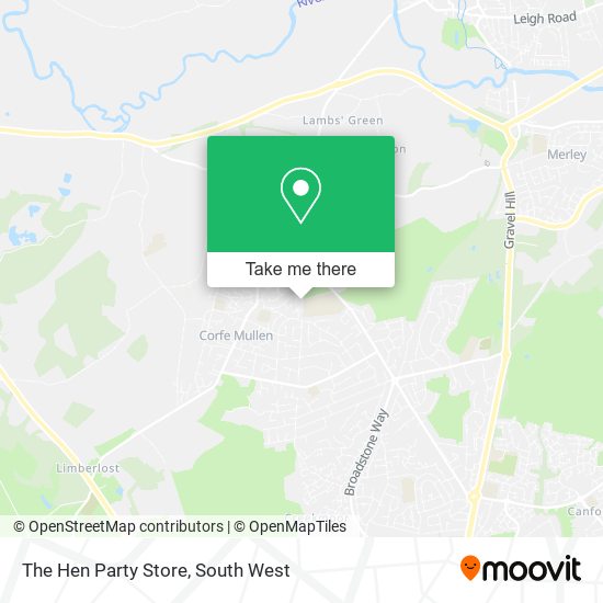The Hen Party Store map