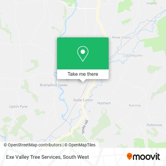 Exe Valley Tree Services map