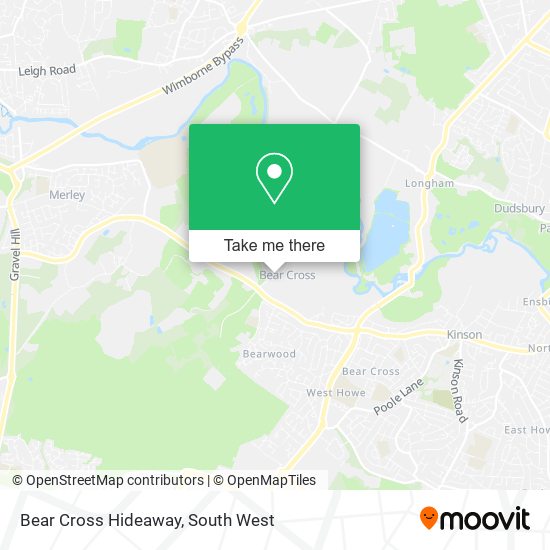 Bear Cross Hideaway map