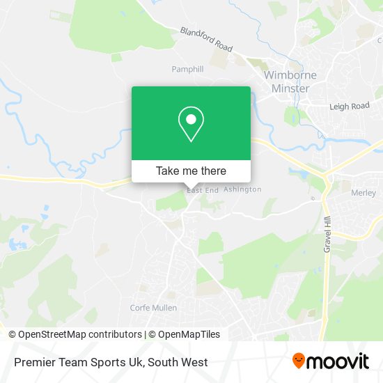 Premier Team Sports Uk map