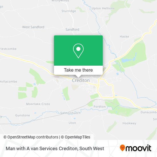 How to get to Man with A van Services Crediton in Mid Devon by bus or ...