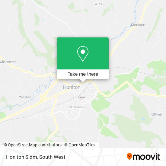Honiton Sidm map