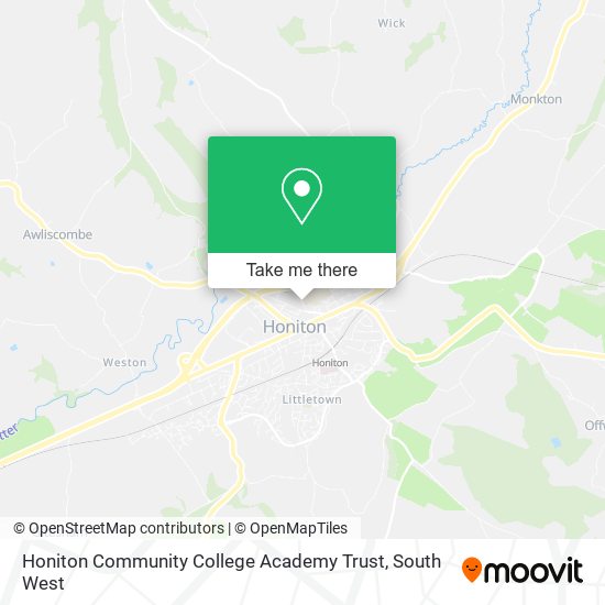 Honiton Community College Academy Trust map