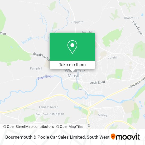 Bournemouth & Poole Car Sales Limited map