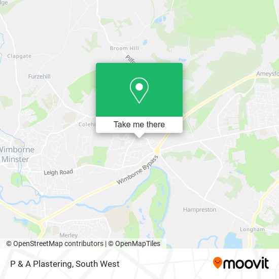 P & A Plastering map