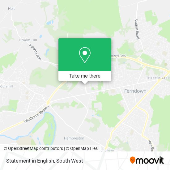 Statement in English map
