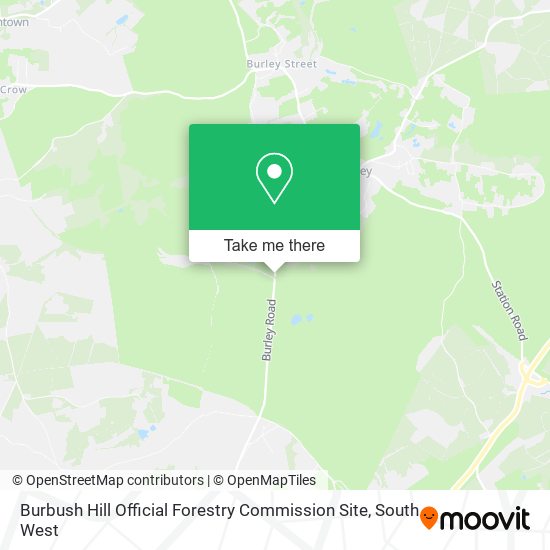 Burbush Hill Official Forestry Commission Site map