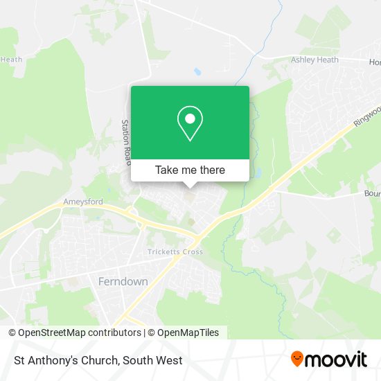 St Anthony's Church map