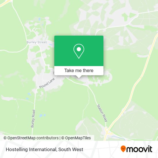 Hostelling International map