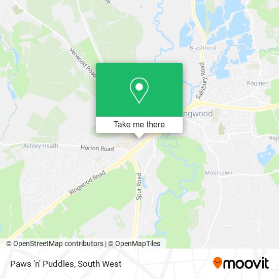 Paws 'n' Puddles map