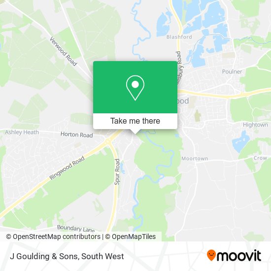 J Goulding & Sons map