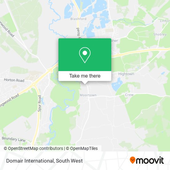 Domair International map
