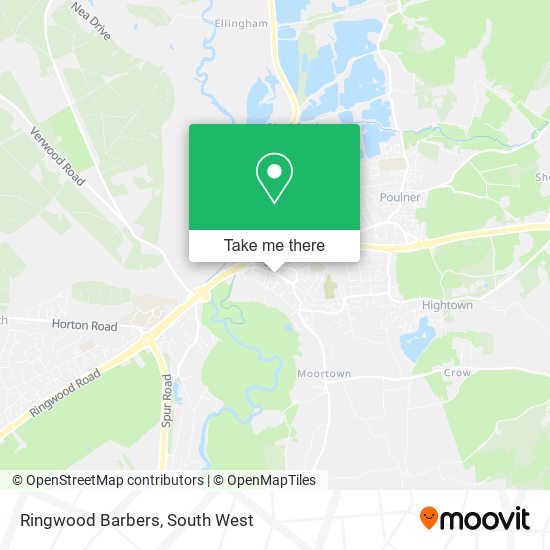 Ringwood Barbers map