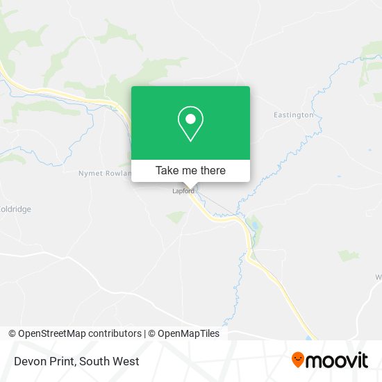 Devon Print map