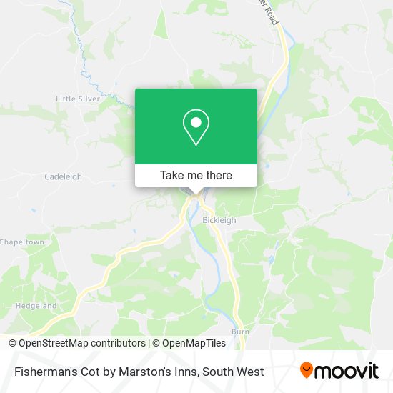 Fisherman's Cot by Marston's Inns map