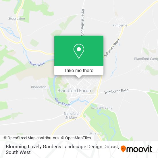 Blooming Lovely Gardens Landscape Design Dorset map