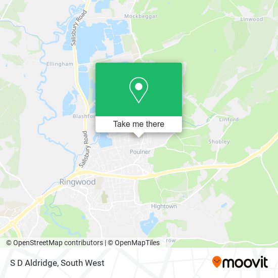 S D Aldridge map