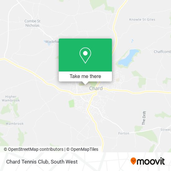 Chard Tennis Club map