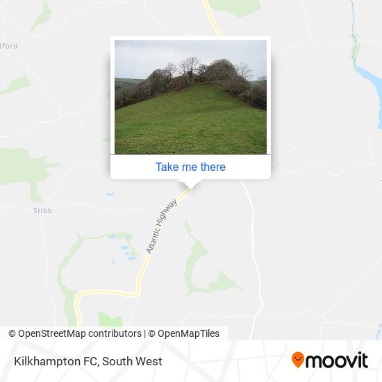 Kilkhampton FC map