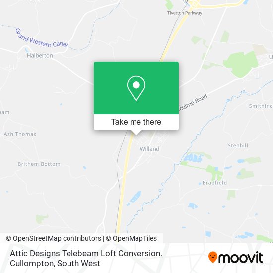 Attic Designs Telebeam Loft Conversion. Cullompton map