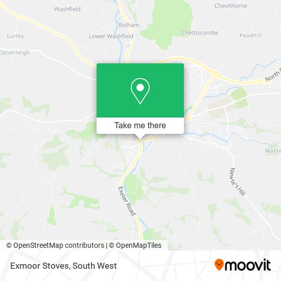 Exmoor Stoves map