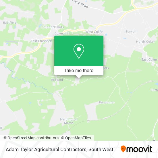 Adam Taylor Agricultural Contractors map