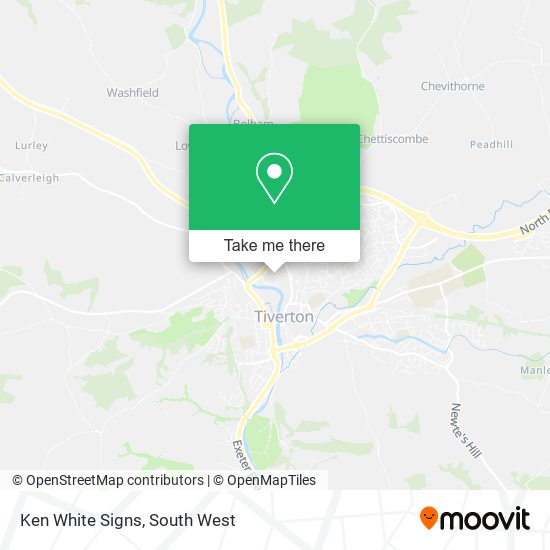 Ken White Signs map