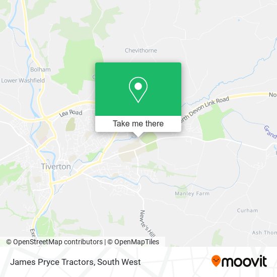 James Pryce Tractors map