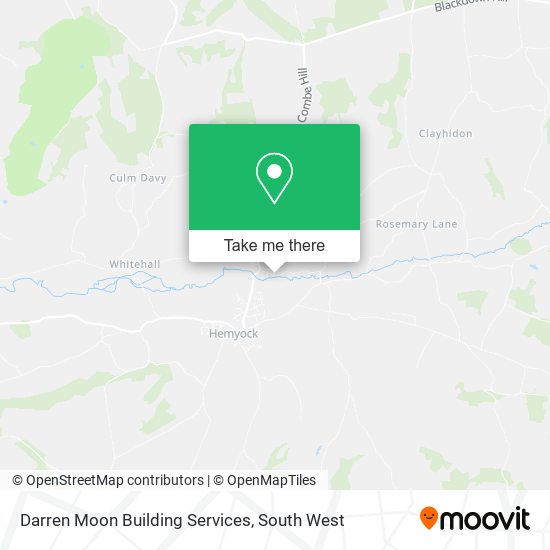 Darren Moon Building Services map