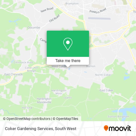 Coker Gardening Services map