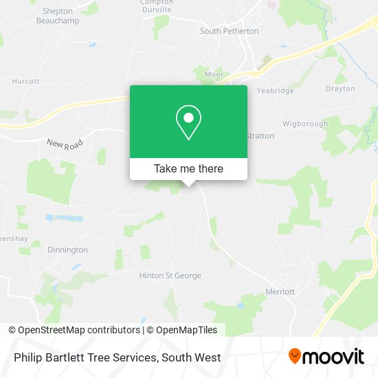 Philip Bartlett Tree Services map