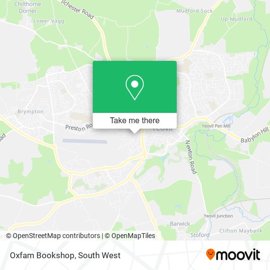 Oxfam Bookshop map
