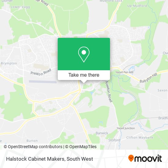 Halstock Cabinet Makers map