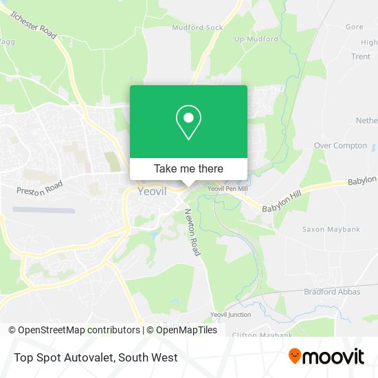 Top Spot Autovalet map