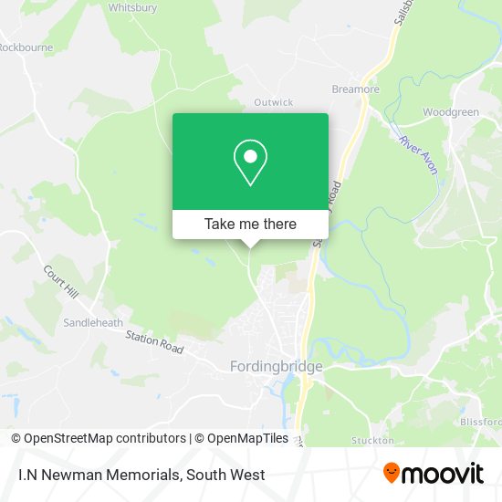 I.N Newman Memorials map