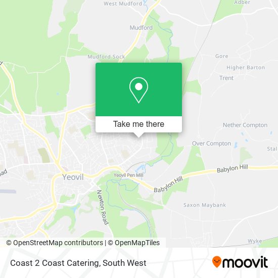 Coast 2 Coast Catering map