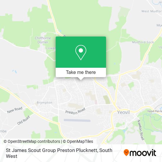 St James Scout Group Preston Plucknett map