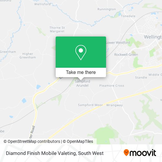 Diamond Finish Mobile Valeting map