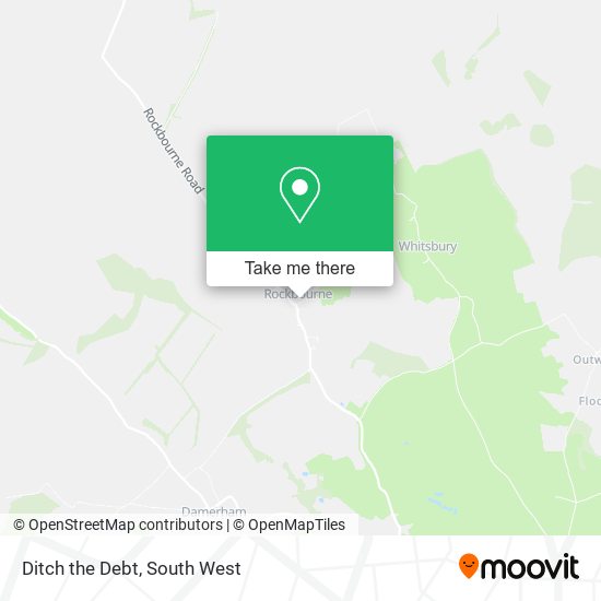 Ditch the Debt map