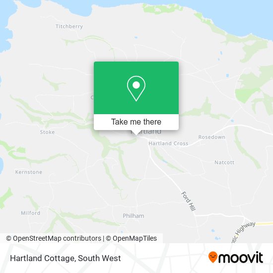 Hartland Cottage map