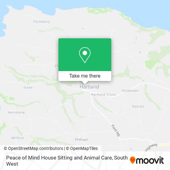 Peace of Mind House Sitting and Animal Care map