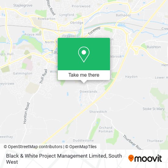 Black & White Project Management Limited map