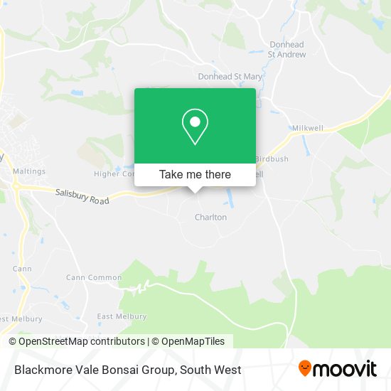 Blackmore Vale Bonsai Group map