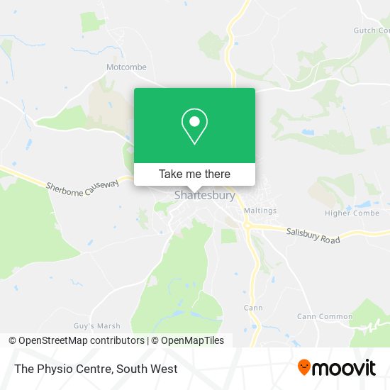 The Physio Centre map