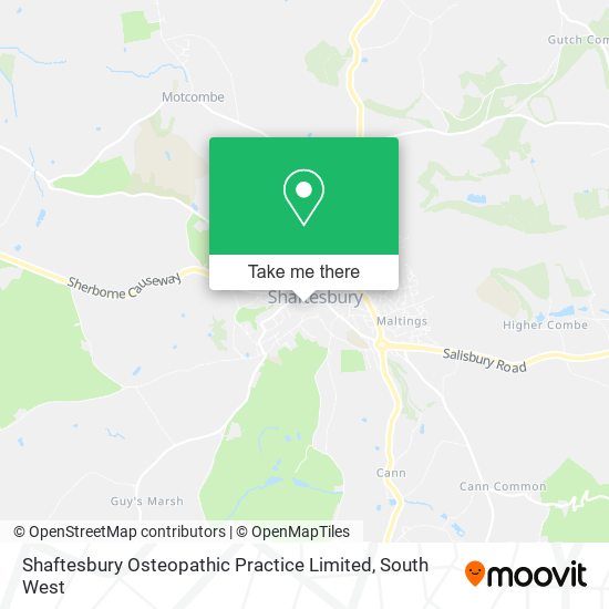Shaftesbury Osteopathic Practice Limited map