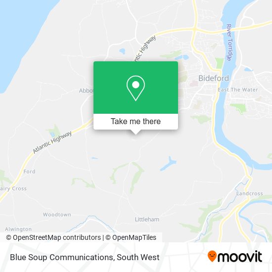 Blue Soup Communications map