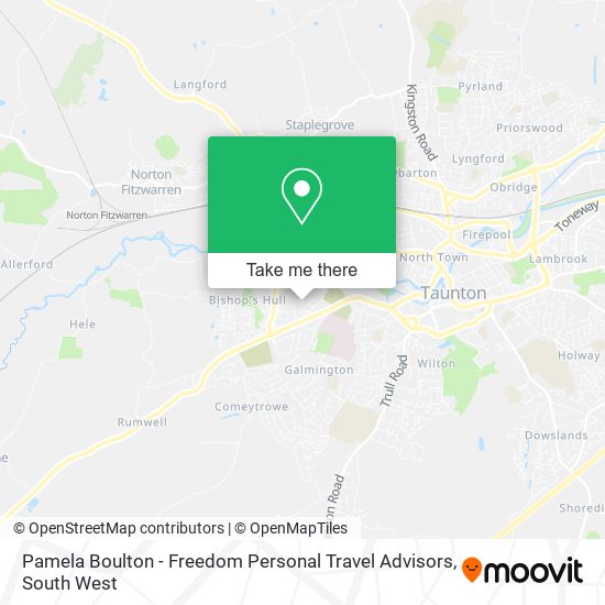 Pamela Boulton - Freedom Personal Travel Advisors map