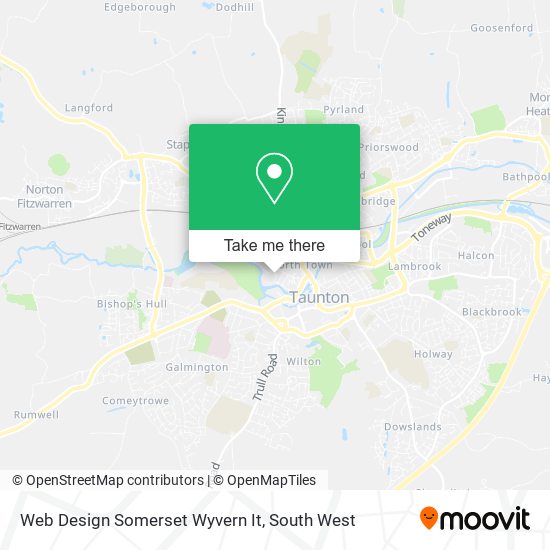 Web Design Somerset Wyvern It map